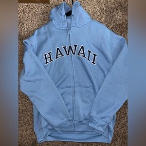 Blue Hawaii Zip-Up Hoodie